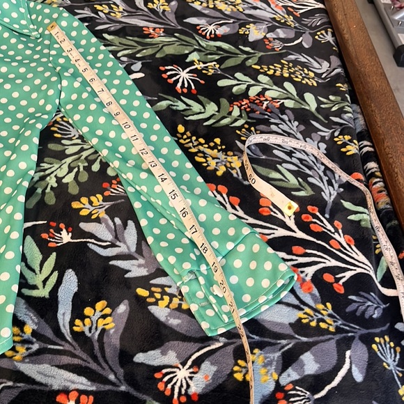 Vintage handmade polka dot polyester jumpsuit with matching shirt - Picture 14 of 16